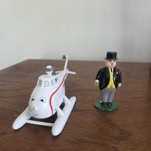 Thomas ERTL Die Cast Harold the Helicopter 1991 & Sir Topham Hatt 1990